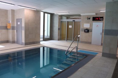 Zrekonštruovaný rehabilitačný bazén