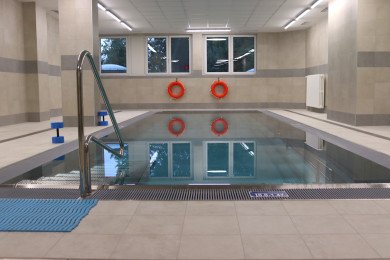 Zrekonštruovaný rehabilitačný bazén