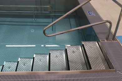 Zrekonštruovaný rehabilitačný bazén